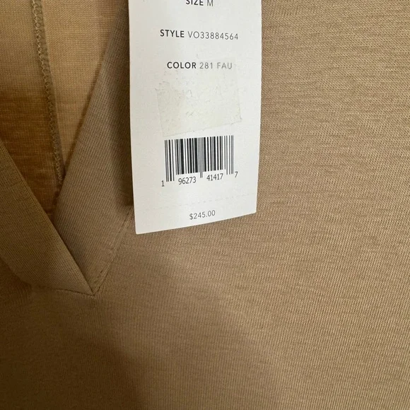 Vince Beige Knit Polo Sheath dress Size  NWT - Picture 9 of 14